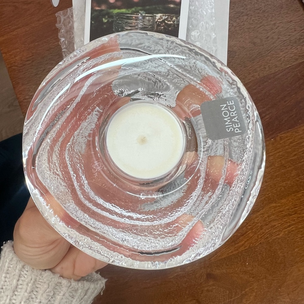 Simon Pearce Candle Holder